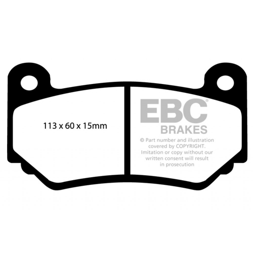 EBC For Lotus Exige 2008-2010 Front Brake Pads Yellowstuff 1.8 Supercharged 240