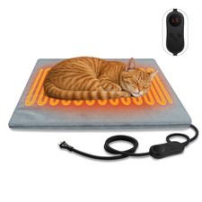 Pet Heating Pads for Cats Dogs Outdoor Indoor, 17.7 17.7inches Puppy Cat ...