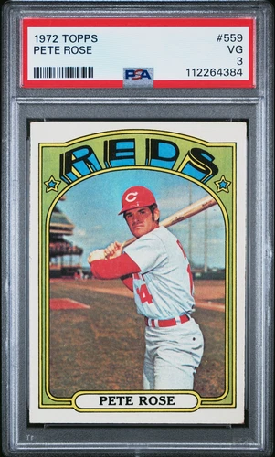 1972 TOPPS #559 PETE ROSE PSA 3