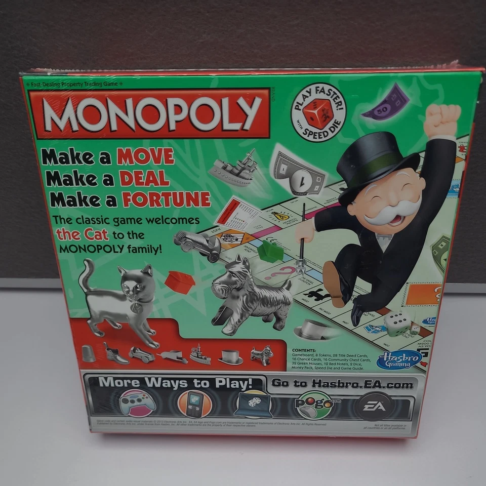 Monopoly Board Game Hasbro Gaming 2013 Unused Age 8+ - Image 3 of 4