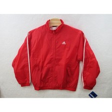 NWT Vtg Y2K 90s ADIDAS TEAM Jefferson Soccer Men Large Nylon Full Zip Jacket