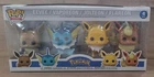 Funko Pop! Games Pokémon Eevee, Vaporeon, Jolteon, Flareon 4-Pack Vinyl Figures