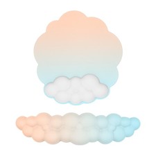 Cloud Mouse Pad Wrist Support Keyboard Wrist Rest Set Ergonomic Wrist Support...