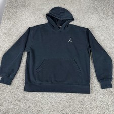 Jordan Hoodie Mens Medium Black Brooklyn Fleece Black Jumpman Nike Air Sweashirt
