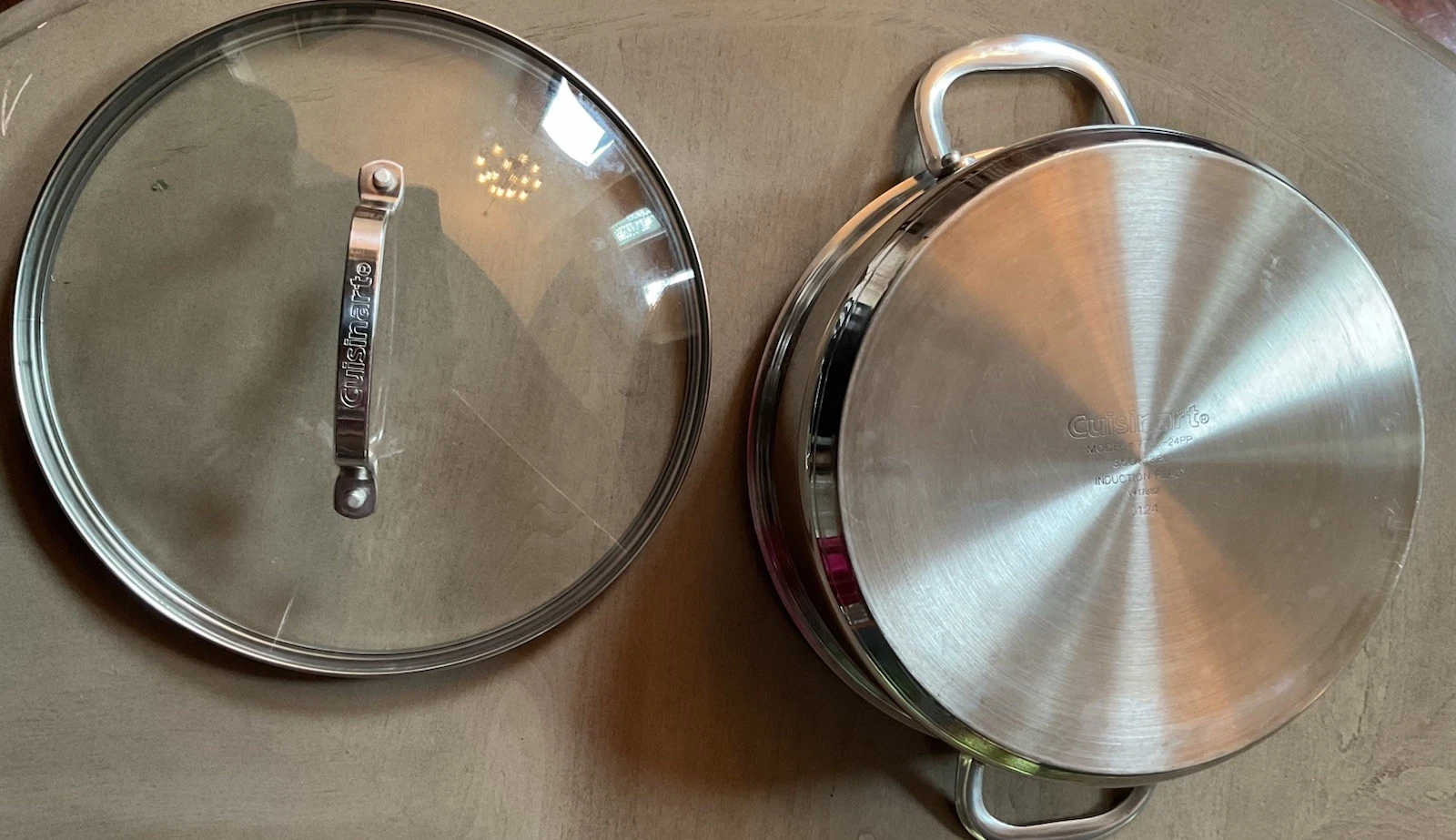 CUISINART Stainless Steel 3.5 QT pot Dual Handle W/ Lid Induction Ready
Opens in a new window or tab