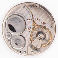 Elgin Grade 451 Model 4 12-Size 19-Jewel Antique Pocket Watch Movement, Runs