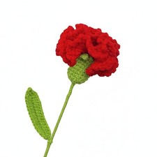 Geh&auml;kelte Nelke handgemacht handgemachte Stoffblume dauerhaft haltbar f&uuml;r