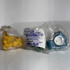 NOS NEW Lot of 3 dif Vintage Collectors 1992 Heinz Dino-Pour Ketchup Topper