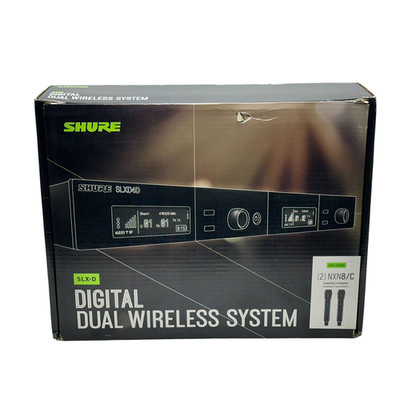 Shure SLXD24D/N8CB Dual Channel Wireless Microphone System Nexadyne G58 Open Box