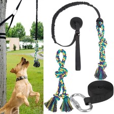 Outdoor Dog Hanging Bungee Tug Toy,Heavy Duty Tether Tug of War Dog Toy with ...