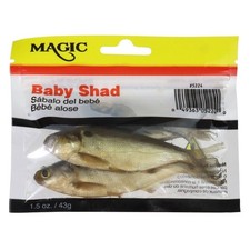Magic Products Preserved Shad Fishing Bait 1.5 oz Size 3"-4" Natural - 5224