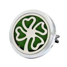  Vier Blatt Gras Clip Style Auto Parfüm Basis Runde Aromatherapie Fest Parfüm