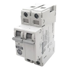 Allen Bradley 1492-CB2G030 Circuit Breaker, 2-Pole, 3A, 480VAC Max, DIN Rail