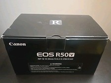 Canon EOS R50 V Mirrorless Camera RF S14-30mm F4-6.3 IS STM PZ Lens - Open Box