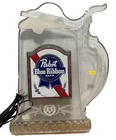 VTG Pabst "PBR" Blue Ribbon Beer Lighted Sign | Tested & Works | 15.5in x 11in