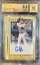 Panini Donruss Signature Series Gold Auto Aaron Judge SS-AJ /49 Yankees BGS 9.5