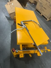 APOLLOLIFT Used 59" Double Scissors Lift Table Hydraulic Manual Lift Cart 1760lb