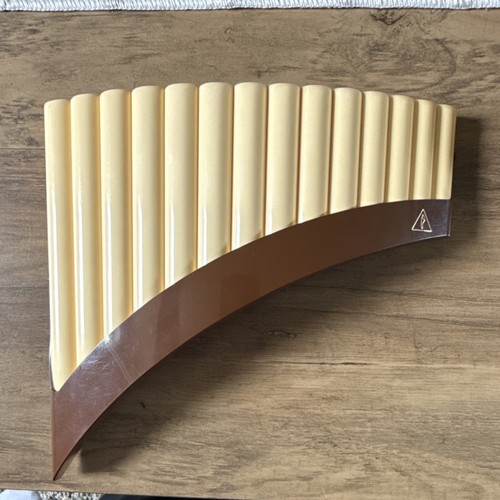 Aulos Pan Flute Plastic Lightweight, Case & Instruction Sheet, Multiple Keys