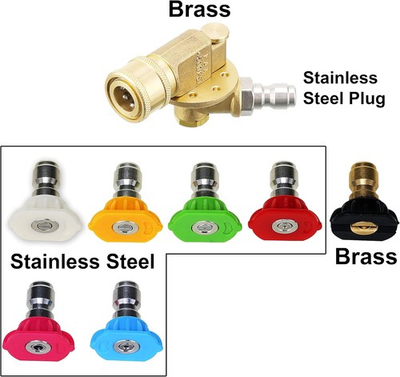 #ad #ad Pressure Washer Accessories 7 Nozzle Quick Connecting 1 4quot; 4500 PSI 8 Packs $23.54