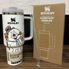 Stanley Tumbler 40 oz White Snowman