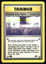 Pokemon Fuchsia City Gym Gym Challenge 114/132 NM 1st Edition