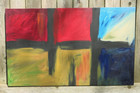 Original Abstract Painting, Acrylic on Canvas, Large 17x28 Signed OOAK