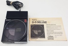 Sony D-5A Compact Disc Compact Player with AC-D50 AC Adaptor and Manual Used