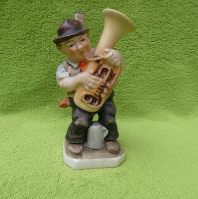 Friedel Tuba Spieler Figur Germany US-Zone Vintage defekt