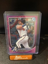 2025 Bowman Chrome Megabox Austin Riley #25 Fuchsia Mojo Refractor /299