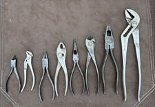 Lot of 8 Vintage Pliers - Craftsman, Pexto, Utica, Diamalloy - USA