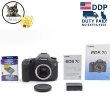 [ Near MINT ] Canon EOS 7D 18.0MP Digital SLR Camera Black Body Only From Japan