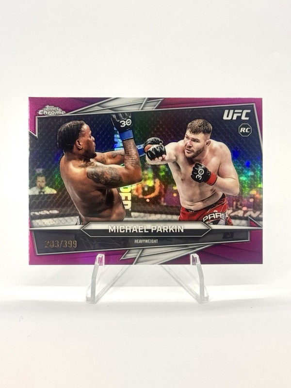 2026 Topps Chrome UFC Michael Parkin RC Magenta Refractor Rookie #/399