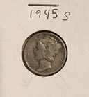 1945 San Francisco Mercury Dime 10C 90% Silver US Coin Circulated