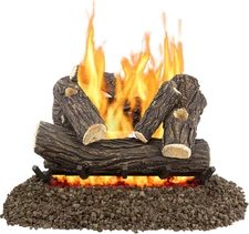 24" Willow Oak Vented Gas Log Set 55,000 Btu'S