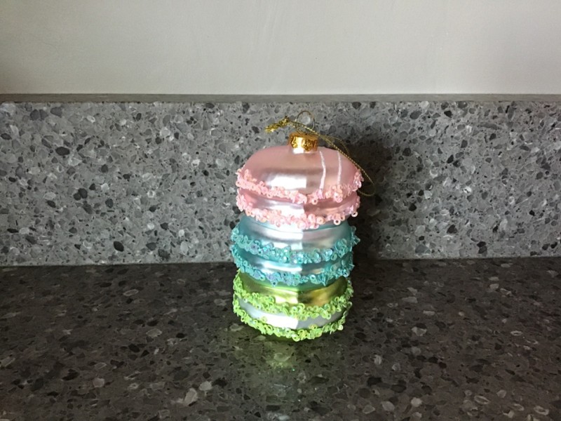 Robert Stanley Blown Glass Macaroon Cookie Sweet Treat Ornament