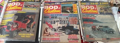 Lot of 3 Rod & Custom Magazines 1969 Dixie Street-Mini bikes-Off Road-Roadster