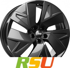 CMS C32-Aero complete black gloss 7.5x18" ET50 LK5 112 ML 57.1 Alufelgen 18 Zoll