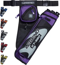 XT320 Archery Quivers - Nylon Hip Quivers with 3 Arrow Tube Cases for Target Sho