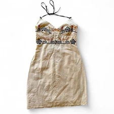 Laundry by Shelli Segal Embroidered Halter Dress – Size 10 Women’s