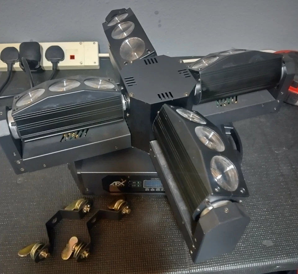 AFX Light SPIN12-FX 4-Head LED Moving Head, Opened, Never Used - Image 2 of 4