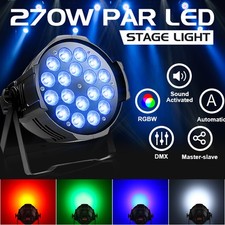 270W PAR Lights RGBW Stage Lighting DMX512 DJ Disco Club Show Light Halloween