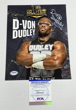 D'Von Dudley  WWE HOF ECW Signed Autograph 8x10 Photo W/ PSA COA