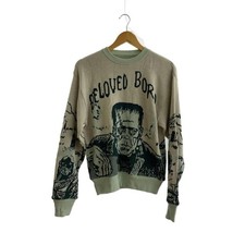 KAPITAL Knit Sweater Thick  Size 3 Cotton Green K2409KN803 Used