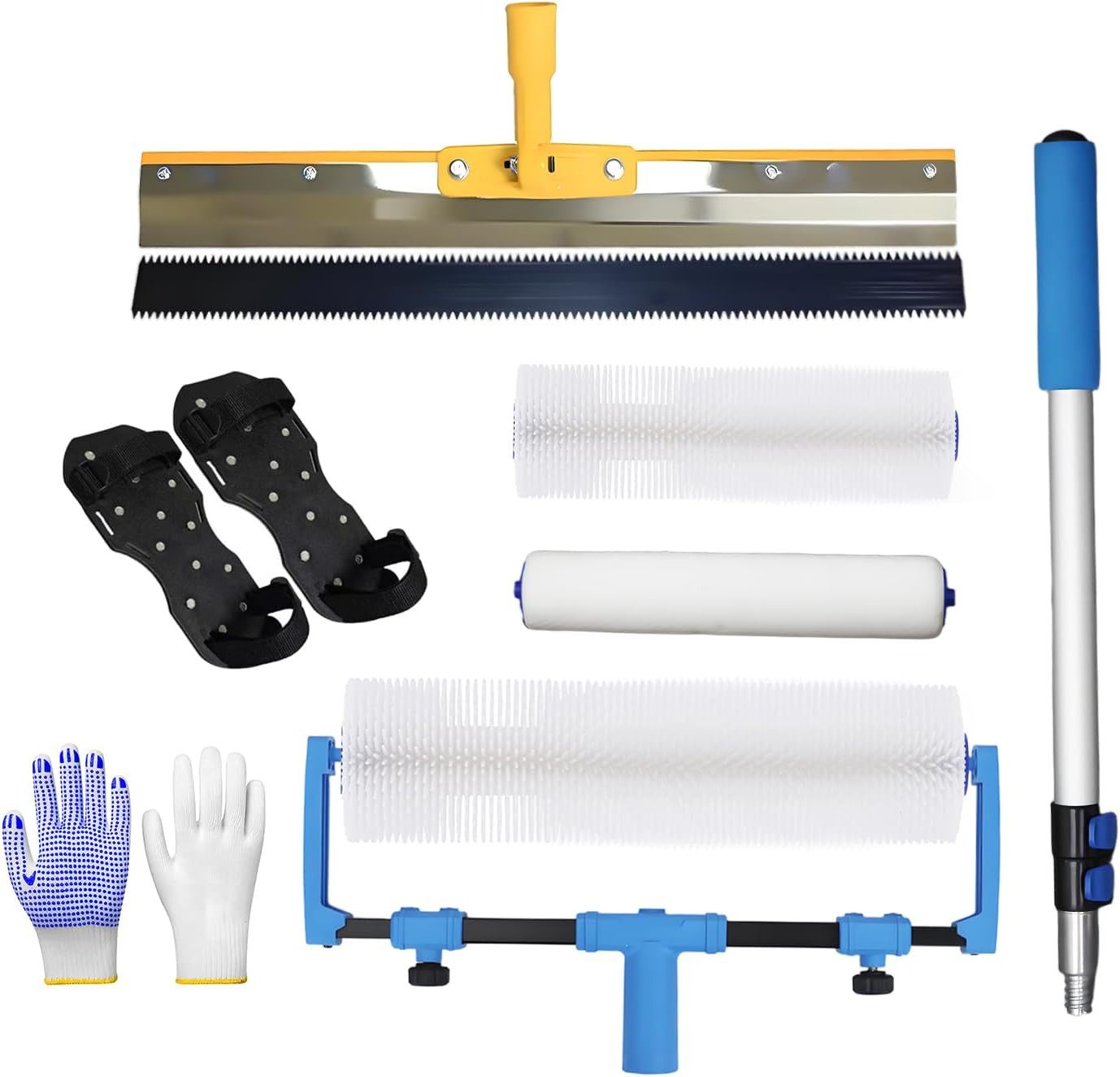 Ultimate Epoxy Floor Kit with Spiked Roller, Rake & Extension Pole
