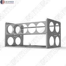 For 6/8/10 GPU Open Air Heighten Mining Rig Frame Case 650mm x 360mm x 326mm USA