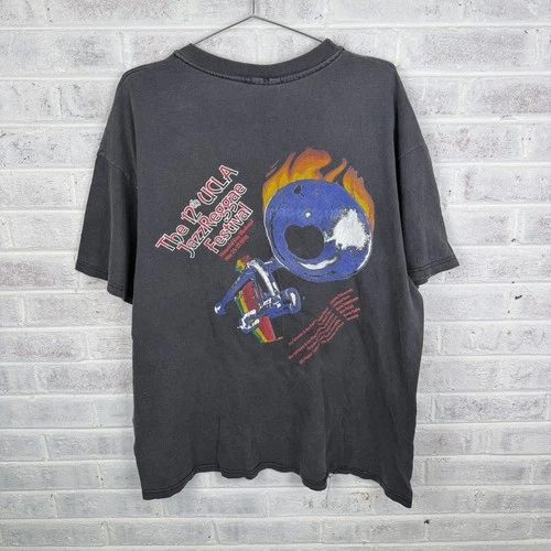 faded UCLA Jazz & Reggae Festival t-shirt 90s b 1990s vintage concert t-shirt, vintage, single stitch, B+ condition