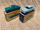 Lot Of 2 Matchbox/Lesney 60's Fords #7 Anglia & #33 Zephyr W/Boxes