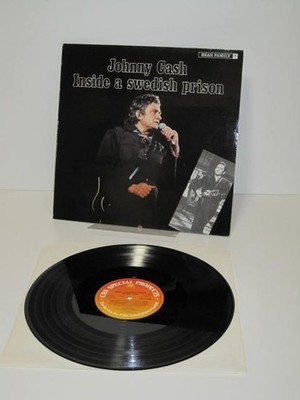 LP Johnny Cash:  Inside A Swedish Prison  (1982 Bear Family Records Germany)