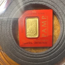 Pamp Suisse 1g Gold Bar 999.9 Fineness Year of the Horse 2026