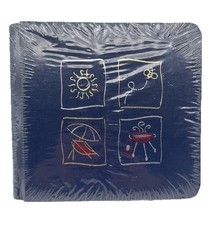 Creative Memories 7x7 Navy BBQ Summer Scrapbook Album With 12 White Pages Sealed